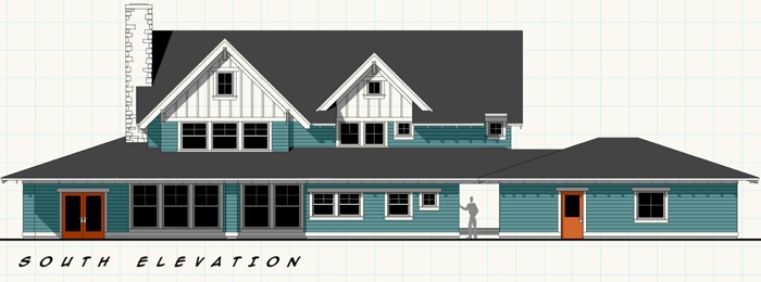 Private Residence south side elevation